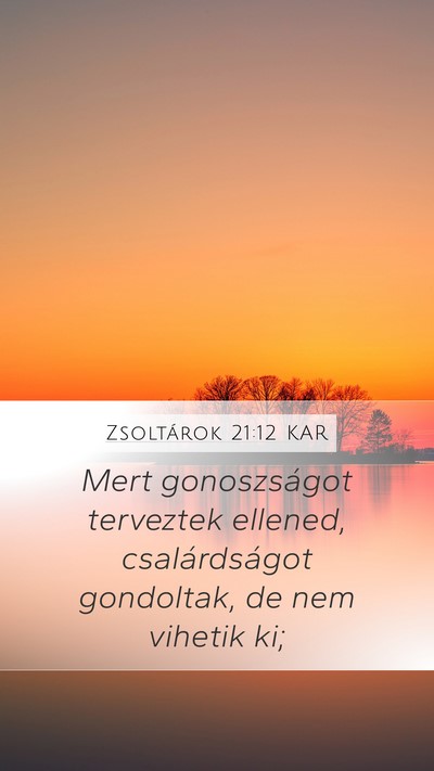 Zsoltárok 21:12 KAR Bible Verse Image