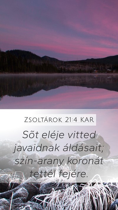 Zsoltárok 21:4 KAR Bible Verse Image