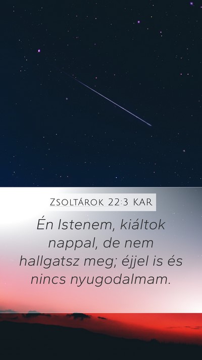 Zsoltárok 22:3 KAR Bible Verse Image