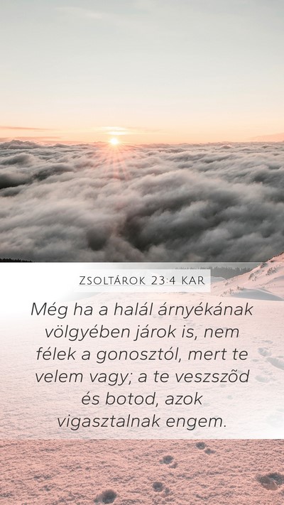 Zsoltárok 23:4 KAR Bible Verse Image