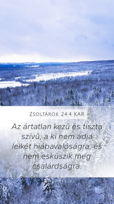 Zsoltárok 24:4 KAR Bible Verse Image