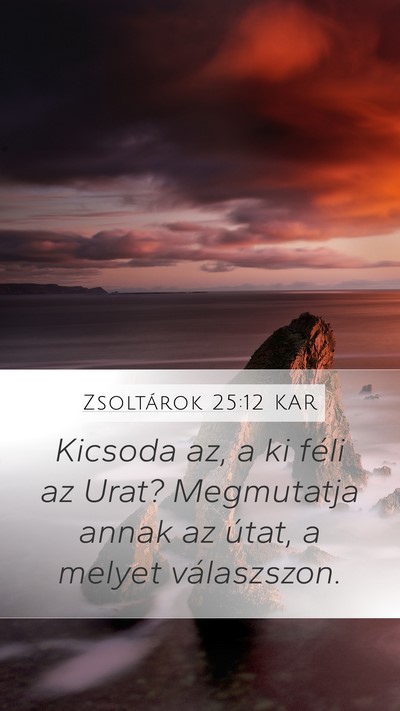 Zsoltárok 25:12 KAR Bible Verse Image