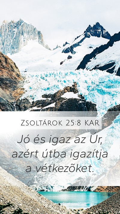 Zsoltárok 25:8 KAR Bible Verse Image