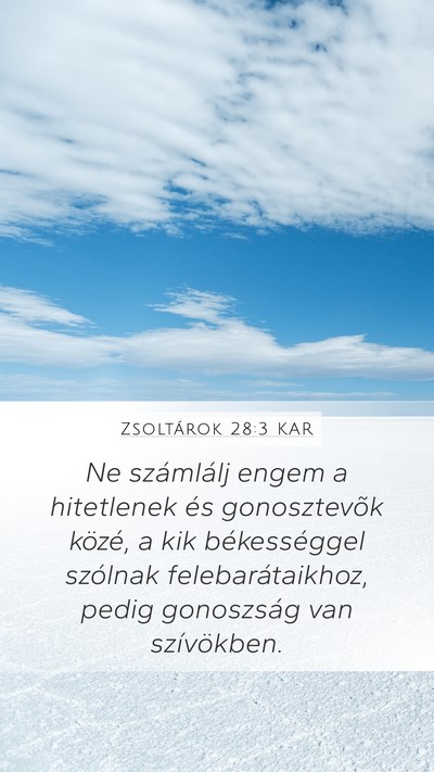 Zsoltárok 28:3 KAR Bible Verse Image