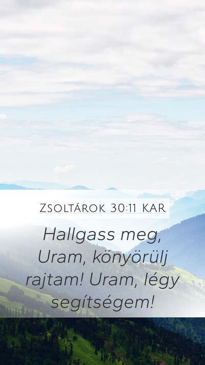 Zsoltárok 30:11 KAR Bible Verse Image