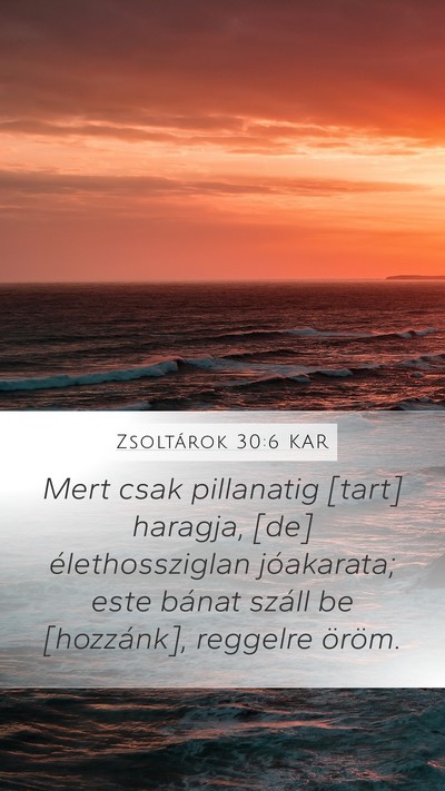 Zsoltárok 30:6 KAR Bible Verse Image