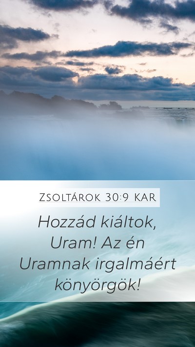 Zsoltárok 30:9 KAR Bible Verse Image