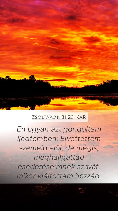 Zsoltárok 31:23 KAR Bible Verse Image