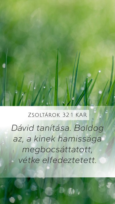 Zsoltárok 32:1 KAR Bible Verse Image
