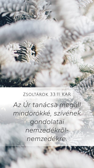 Zsoltárok 33:11 KAR Bible Verse Image