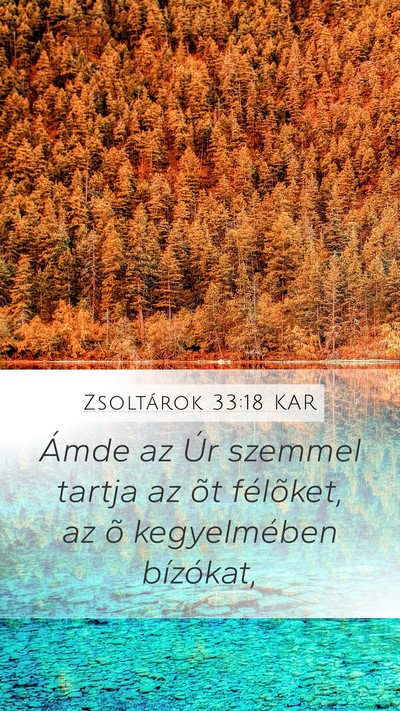 Zsoltárok 33:18 KAR Bible Verse Image