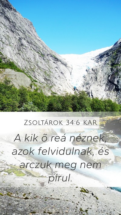 Zsoltárok 34:6 KAR Bible Verse Image