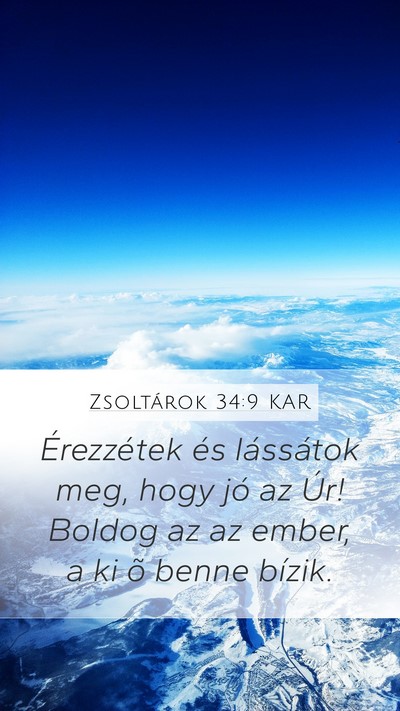 Zsoltárok 34:9 KAR Bible Verse Image