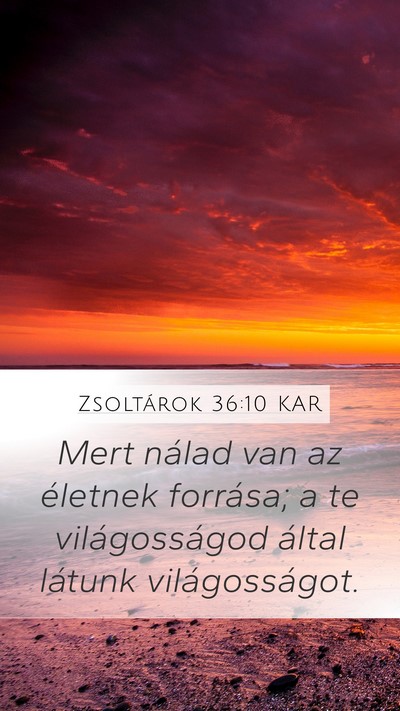 Zsoltárok 36:10 KAR Bible Verse Image