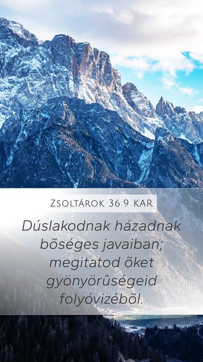 Zsoltárok 36:9 KAR Bible Verse Image