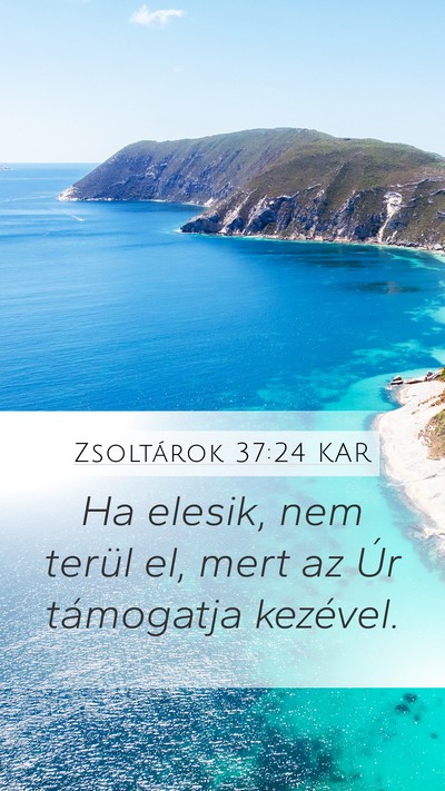 Zsoltárok 37:24 KAR Bible Verse Image