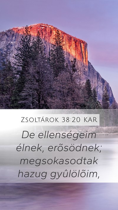Zsoltárok 38:20 KAR Bible Verse Image