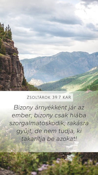 Zsoltárok 39:7 KAR Bible Verse Image