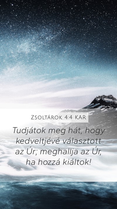 Zsoltárok 4:4 KAR Bible Verse Image