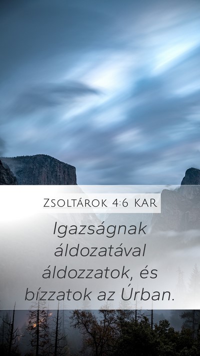 Zsoltárok 4:6 KAR Bible Verse Image