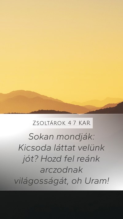 Zsoltárok 4:7 KAR Bible Verse Image