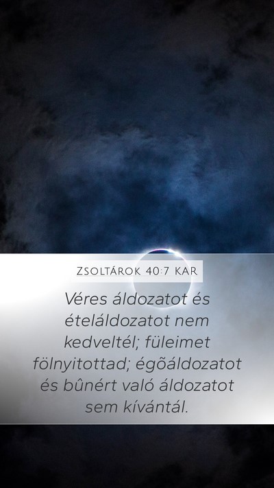 Zsoltárok 40:7 KAR Bible Verse Image