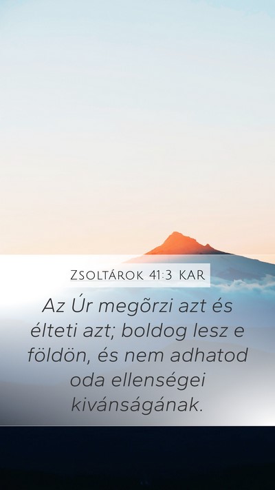 Zsoltárok 41:3 KAR Bible Verse Image