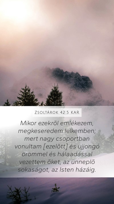 Zsoltárok 42:5 KAR Bible Verse Image