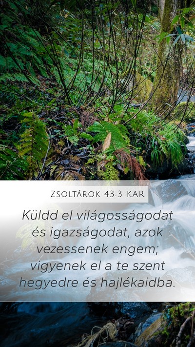 Zsoltárok 43:3 KAR Bible Verse Image