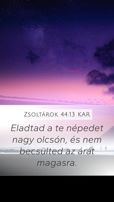 Zsoltárok 44:13 KAR Bible Verse Image