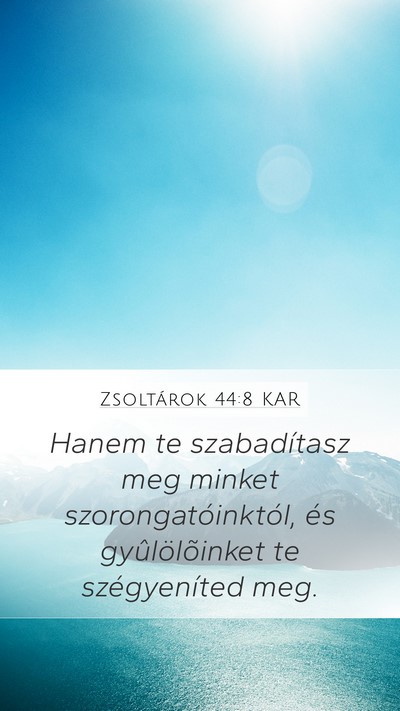 Zsoltárok 44:8 KAR Bible Verse Image