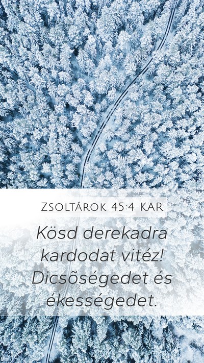 Zsoltárok 45:4 KAR Bible Verse Image