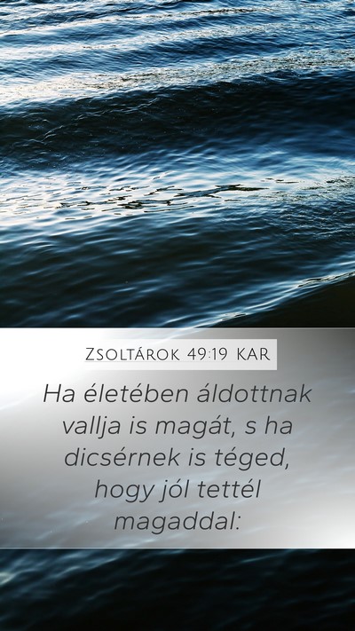 Zsoltárok 49:19 KAR Bible Verse Image