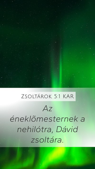Zsoltárok 5:1 KAR Bible Verse Image