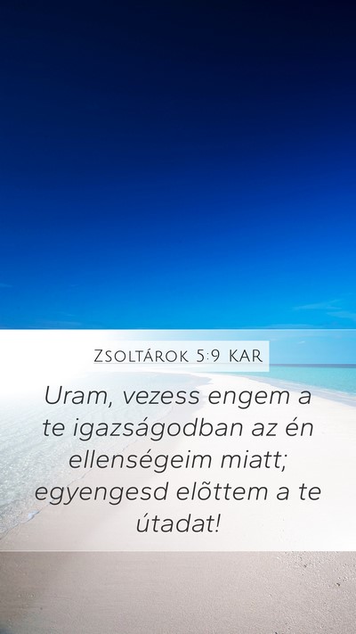 Zsoltárok 5:9 KAR Bible Verse Image