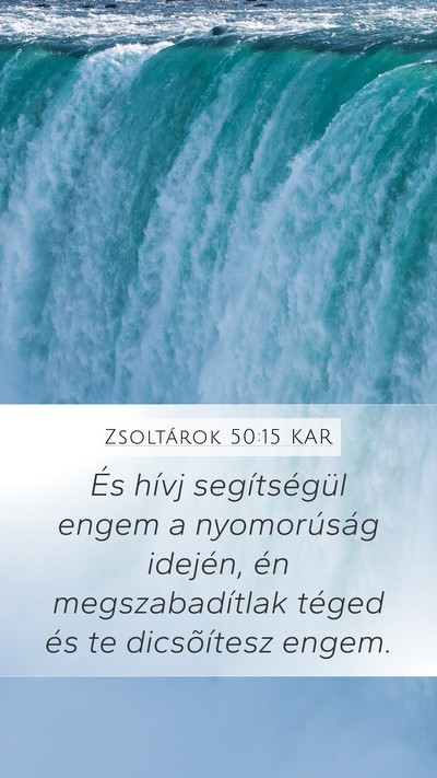 Zsoltárok 50:15 KAR Bible Verse Image