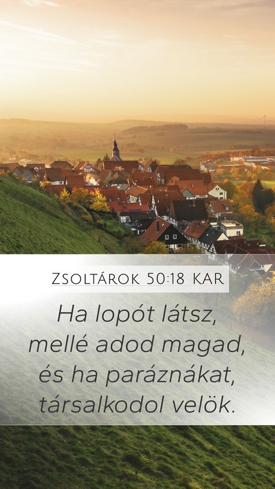 Zsoltárok 50:18 KAR Bible Verse Image
