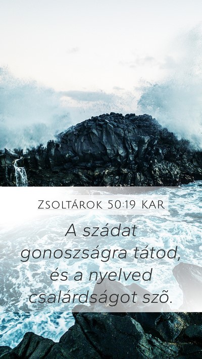 Zsoltárok 50:19 KAR Bible Verse Image