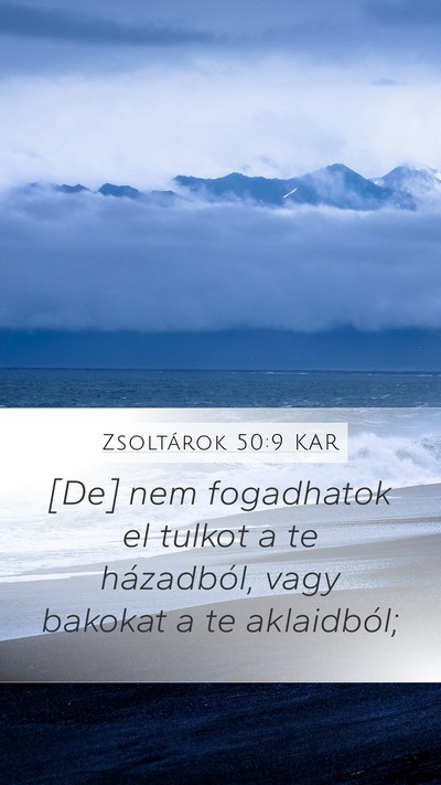 Zsoltárok 50:9 KAR Bible Verse Image