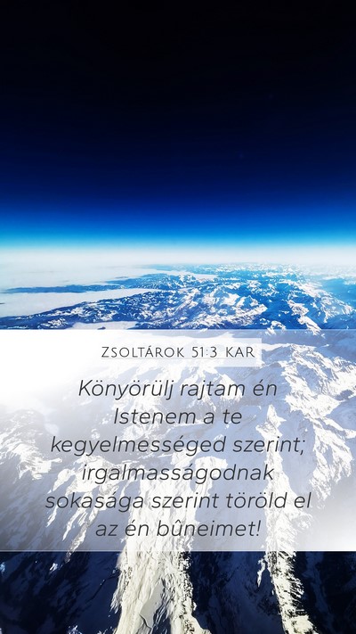 Zsoltárok 51:3 KAR Bible Verse Image