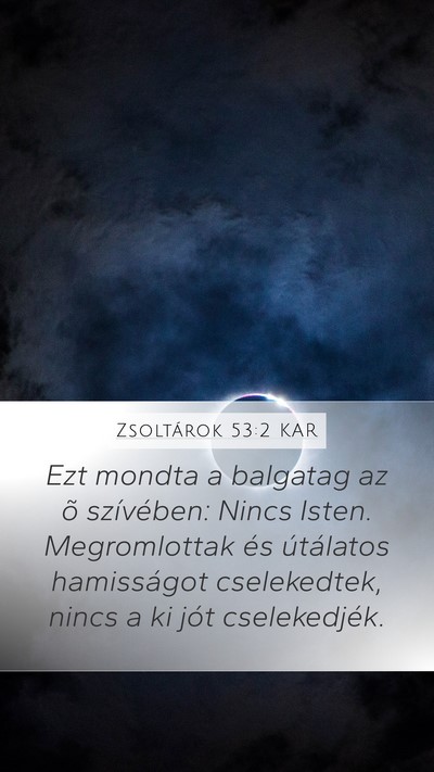 Zsoltárok 53:2 KAR Bible Verse Image