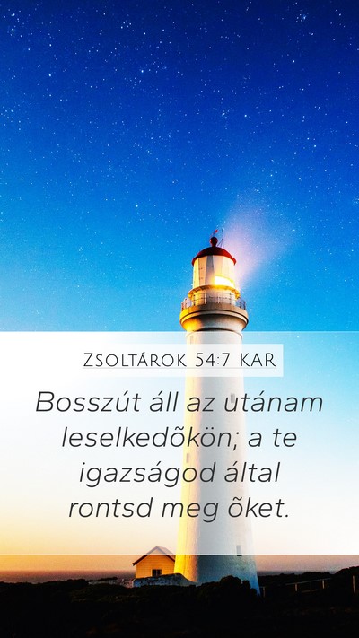 Zsoltárok 54:7 KAR Bible Verse Image