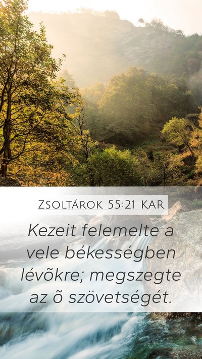 Zsoltárok 55:21 KAR Bible Verse Image