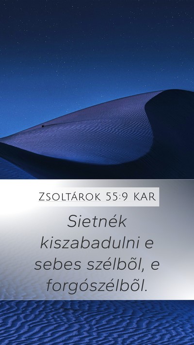 Zsoltárok 55:9 KAR Bible Verse Image