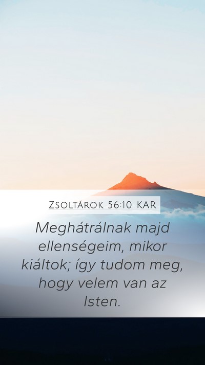Zsoltárok 56:10 KAR Bible Verse Image