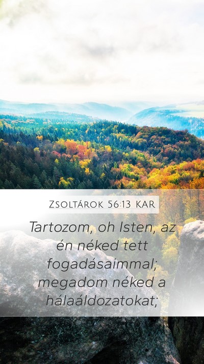 Zsoltárok 56:13 KAR Bible Verse Image