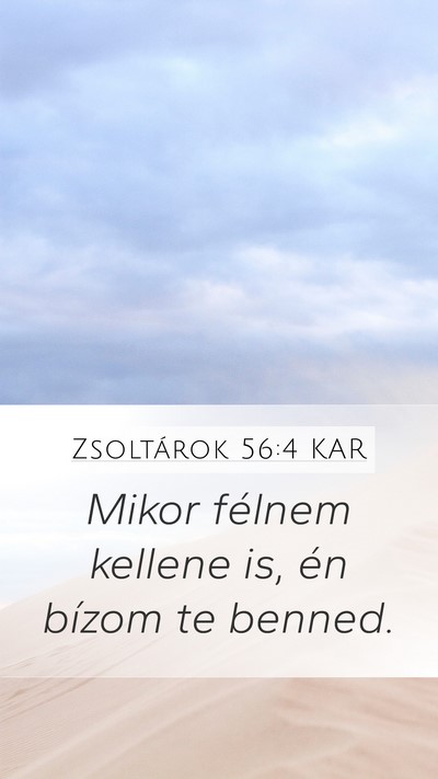 Zsoltárok 56:4 KAR Bible Verse Image