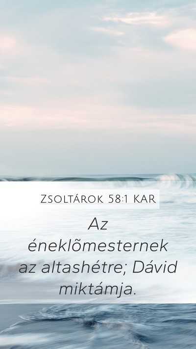 Zsoltárok 58:1 KAR Bible Verse Image