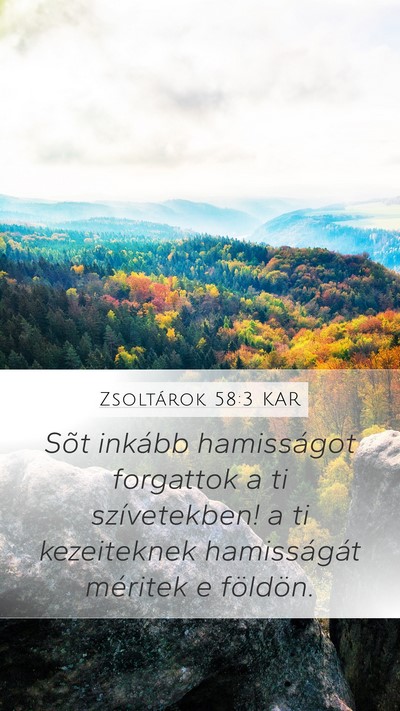 Zsoltárok 58:3 KAR Bible Verse Image