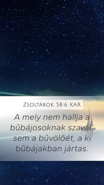 Zsoltárok 58:6 KAR Bible Verse Image